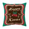 Merry Christmas Cushion Cover 45*45  Cartoons Pillowcase Cotton Linen Sofa Cushions Pillow Cases Pillow Covers