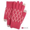 Warm touch screen wool gloves Winter women's jacquard fleece thickened finger knitted gloves stall