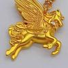 Nazar Pegasus Złoty Wisiorek Skrzydlaty Koń Symbol Mitologiczny Siły Wolności Latający Koń Biżuteria Prezent dla Kobiet Mężczyzn