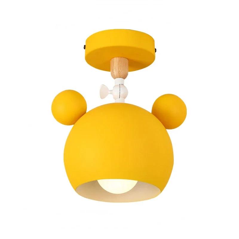 Lámpara de techo pequeña para dormitorio, estilo nórdico, creativo, para porche, balcón, pasillo, habitación de niños, lámparas decorativas de dibujos animados
