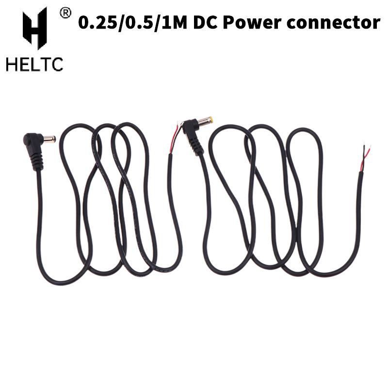 5,5 X 2,1mm/2,5mm Rechtwinkliges DC-Stromkabel DC-Stecker Stecker Stromstecker Stecker Verlängerungskabel