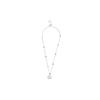 Gucci GG Marmont Double G Logo Classic Quilted Shiny 925 Silver Necklace Women Necklace YBB527399001