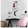 Wall Clock Creative DIY Cat Acrylic Wall Clock with Swing Tail Pendulum for Living Room Bedroom Home Decor Battery Not Included