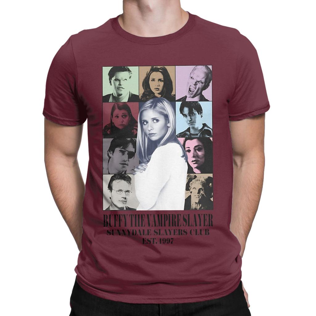 bBUFFY THE VAMPIRE SLAYER THE ERAS TOUR Funny 100 Cotton TShirt Buffy The Vampire Slayer Band Tops Tees For Unisex