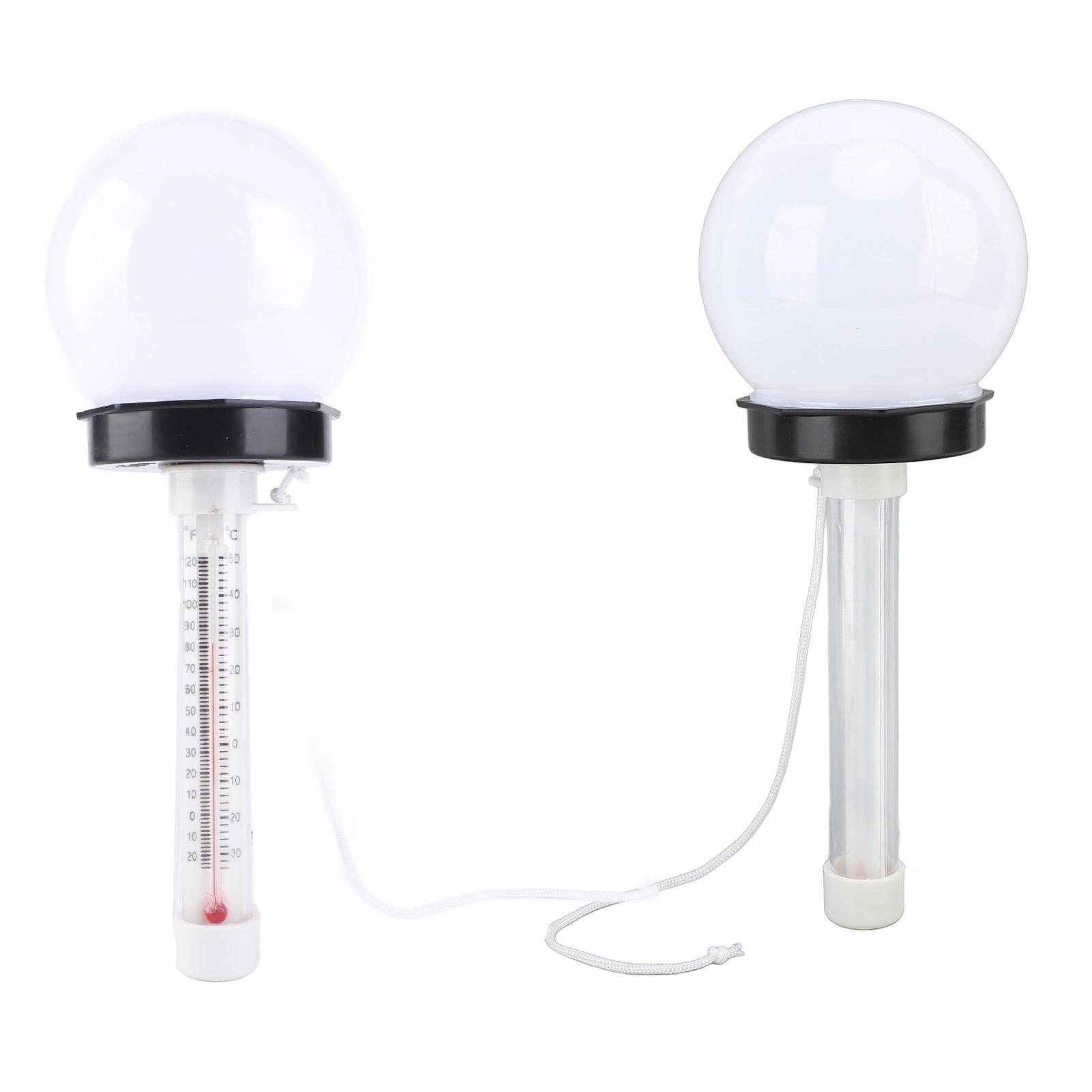 

Thermoscope ing Pool Light Color Charging Solar Powered Temperature Gauge ing Light for Spa Bathtub