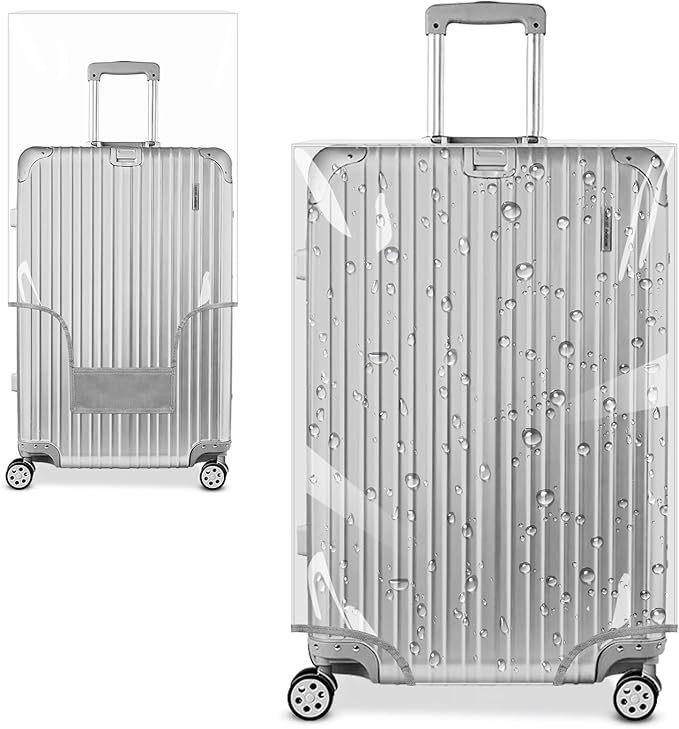 Clear Thickened Waterproof Luggage Cover for Suitcases - Dustproof Protection for 20/24/26/28 Inch Trolley Cases
