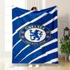 Chelsea Football Club Logo Blanket Design Flannel Blanket for Bedroom, Living Room, Sofa, and Nap Sofas
