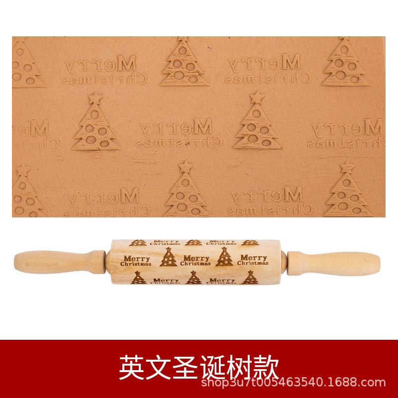 

Pottery Pattern Rolling Clay Stick Roller Texture Clay Board Forming Clay Sheet Embossing Stick Solid Wood Pottery Tools
