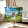 We Bare Bears Print Flannel Blanket High Quality Warm Comfortable Cover for All Seasons Perfect for Gifts Home Decor