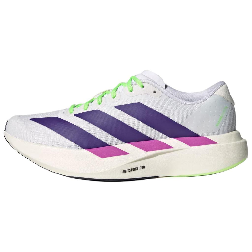 Adidas Adizero Evo Sl Versatile Comfortable Non-Slip Durable Rebound Training Running Shoes Women Sneakers White Purple JS4456