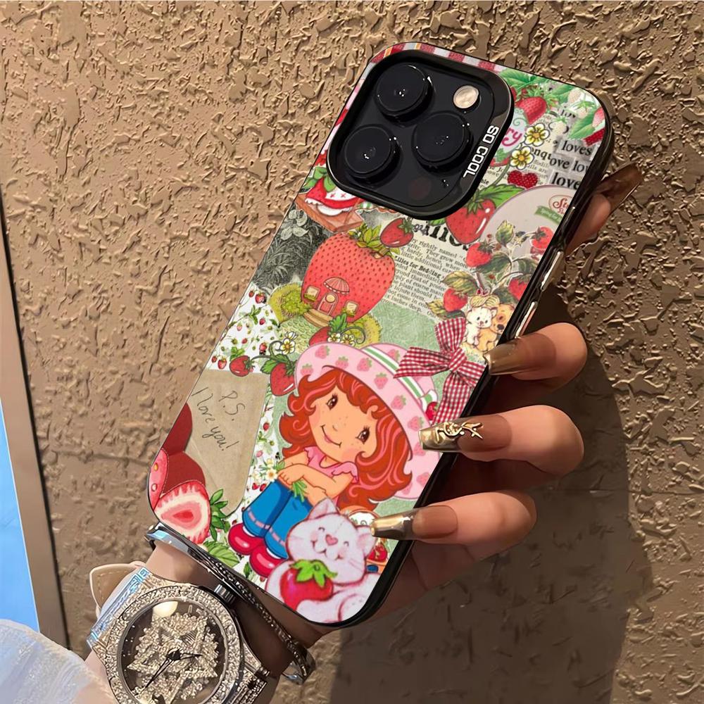 S-Strawberry S-Shortcakes Phone Case  Phone Case For iPhone 14 16 15 11 12 13 Pro Max Mini Plus Shockproof Cover