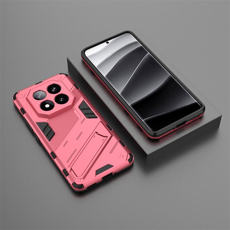 Note14 Pro+ Case Armor Shockproof Phone Cases For Xiaomi Redmi Note 14 Pro Note14Pro 5G 4G Magnetic Holder Stand Back Cover