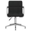 VidaXL Chaise pivotante de salle à manger, Noir, Tissu