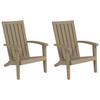 VidaXL Chaises de jardin Adirondack lot de 2 marron clair PP 364168