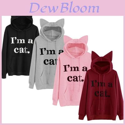 Streetwear Hoodie For Women With Letter Pattern And Cotton Blend For Casual Fall Fashion