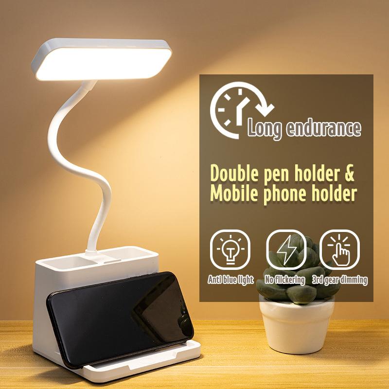 Usb Learning Dormitory Bedroom Bedside Reading Night Light Led Desk Lamp Eye Protection Desk College Student Nightlights
