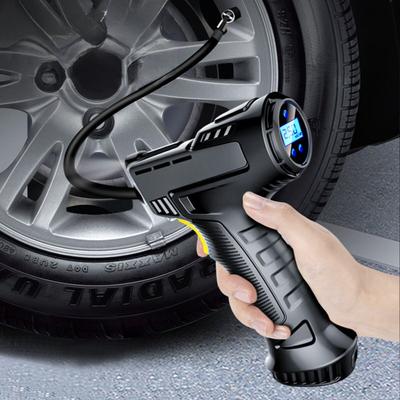 Yeni Elektrikli Taşınabilir Hava Pompası Kablosuz Lastik Şişirme Makinesi 120W 150PSI Hava Enjektörü Bisiklet Araba Motosiklet LED Işıklı Kablosuz Hava Kompresörü