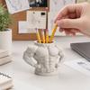3D-gedruckter Stifthalter, Körperform eines Bodybuilders, Muskulöser Fitness-Schreibtisch-Organizer, Kreative Schreibtischdekoration, Geschenk für Jungen