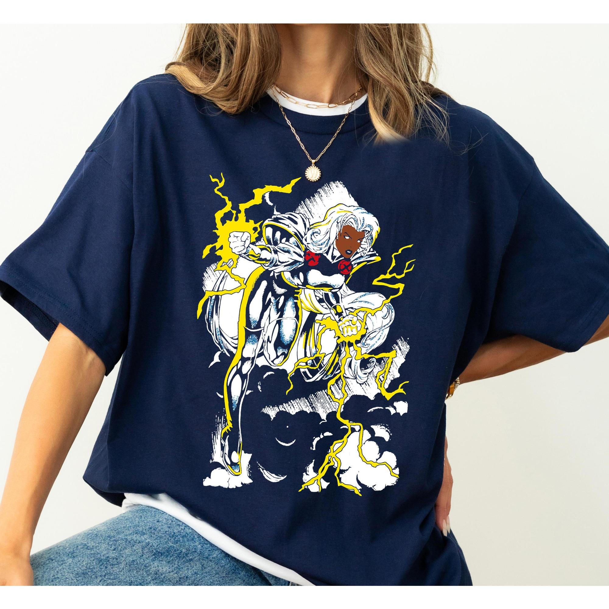 

Vintage Storm Action Graphic Tshirt for Men Women Prue Cotton Tee Fitness Print Workout Tee Streetwear Harajuku Men Clothing Top 4XL