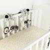 Jouets suspendus Siège auto Berceau Mobile Bébé Spiral Peluche Lit Poussette Barre Jouet Couleur Noir et Blanc avec Hochet Sifflet BB