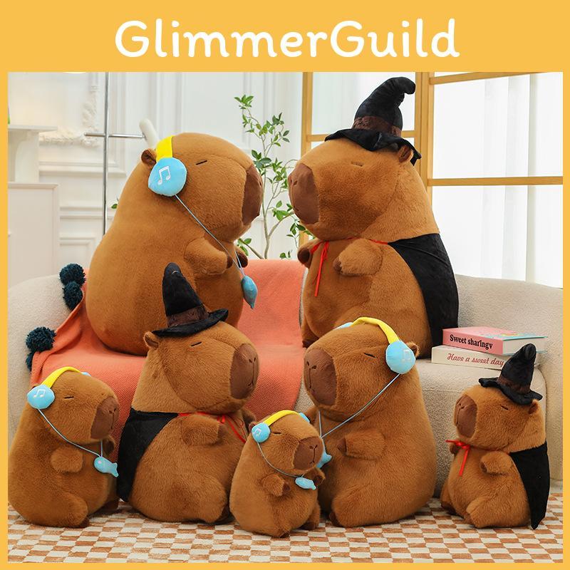 Magical Children Doll Halloween Earphones Capybara Plush Toy Pillow Gift Soft