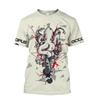 Retro Ocean Animal Pattern T-Shirt For Men Tentacle Organism 3D Printed T Shirts Loose Short Sleeve Tees Round Neck Street Tops