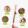 2 Pcs/set Natural Silvervine Cat Cleaning Teeth Stick Chew Stick Pet Sticks Cat Accessories Pet Cat Toy Hemp Rope