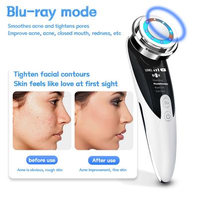 Warm Skin Rejuvenation, Radio Mesotherapy LED Facial Lifting Beauty Vibration Wrinkle Removal Anti Aging Radio Frequency