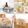 Ins Wind Wrought Iron Storage Basket Japanese Desktop Storage Basket Bathroom Simple Storage Basket Kitchen Storage Box Desk Organizer