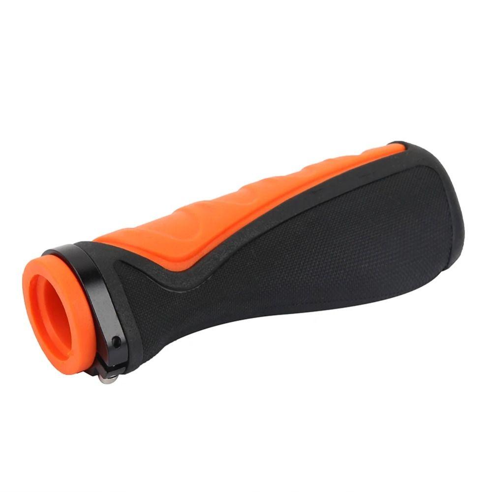 Soft Rubber Cycling Handle Grips Orange Black Electric Scooter Handlebar  Outdoor Sports