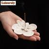 Orchid Petal Small Incense Sticks Holder Incense Smoke Waterfall Incense Burners Mini Meditation Censer Tea Ceremony Decoration