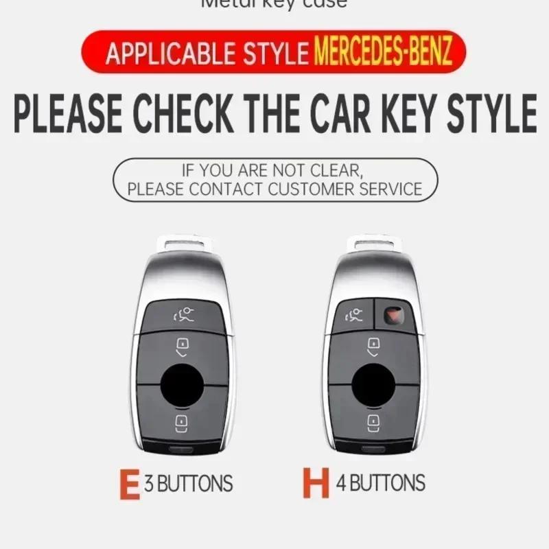 AABCF1 Car Key Case Cover Holder Shell For Mercedes Benz AMG A B C E S Class W204 W205 W212 W213 W176 GLC CLE CLA GLB GLC GLS W177 W222