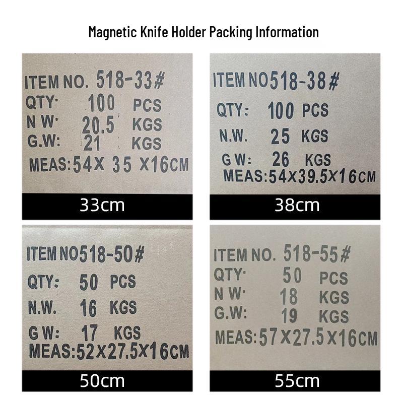 Stanzfreier wandmontierter magnetischer Messerhalter und Küchenaufbewahrungsregal