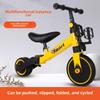 Safety Children's Scooters Portable Non-slip 3 Wheel Balance Bikes for Kids Aged 1-3 Lightweight Pedal Bicycles with Push Handle