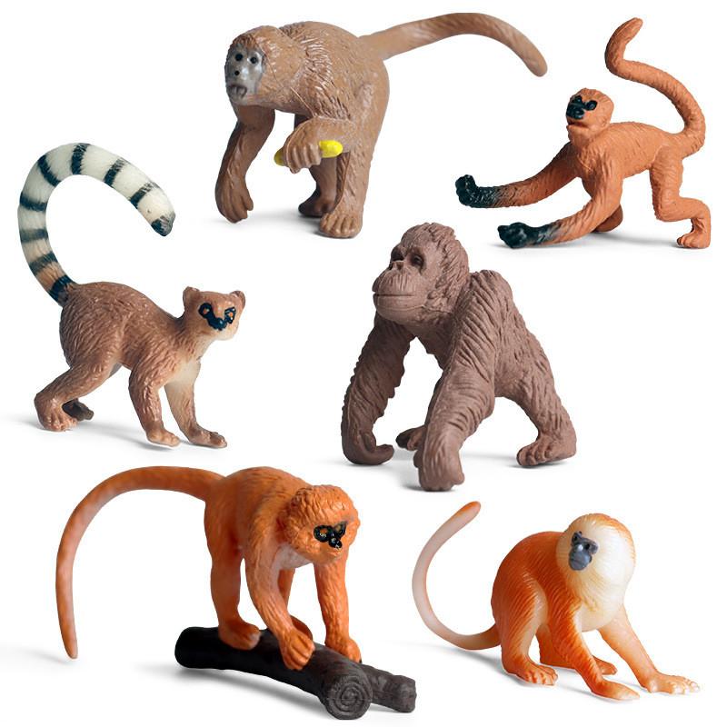 Realistic Pvc Animal Model Toy Collection With Gorilla And Monkey Figures For Kids And Enthusiasts