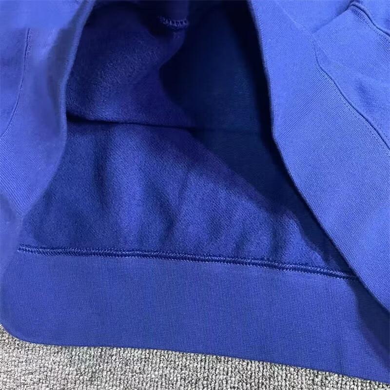 Nike French Terry Crew Neck Sweatshirt with Embroidered Swoosh Unisex Tops Deep-Royal-Blue DJ0466-455