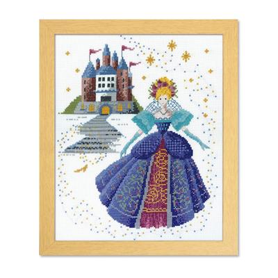 Olympus Yarn Embroidery Kit Megumi Onoe Cross Stitch Kit Cinderella 7521