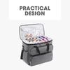 Practical Oxfords Fabric Sewing Accessories Case with Shoulder Strap Foldable Design For Handmade Craft Storage