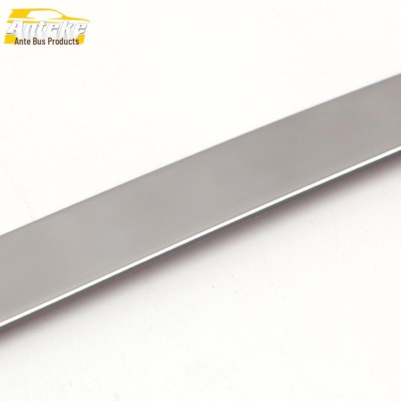 21 Kustu Rear Bumper Trim & Trunk Decor: Stainless Steel Tailgate Strip