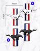Car 3D Metal Badges Fender Side Stickers Running Horse Styling