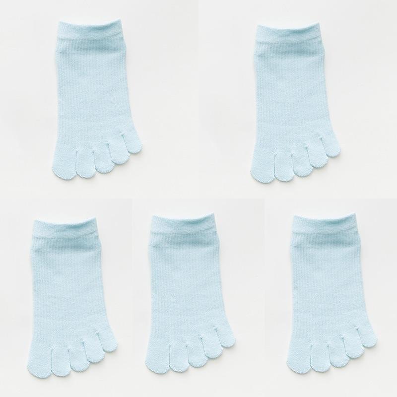 5 Pairs of Female Summer Thin Lovely Deodorizing Sweat Absorbing Breathable Five Toe Socks