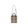 Burberry House Check Design Snap Closure Canvas Shoulder Tote Bag Unisex Couple's Style