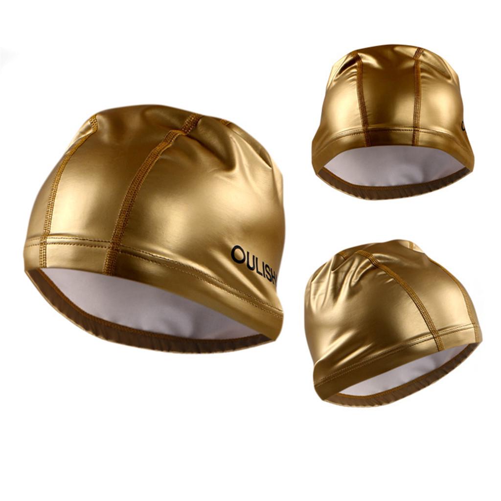 Adult Swimming Hat  Elastic Silicone Pool Beach Swim Head Cap Summer 