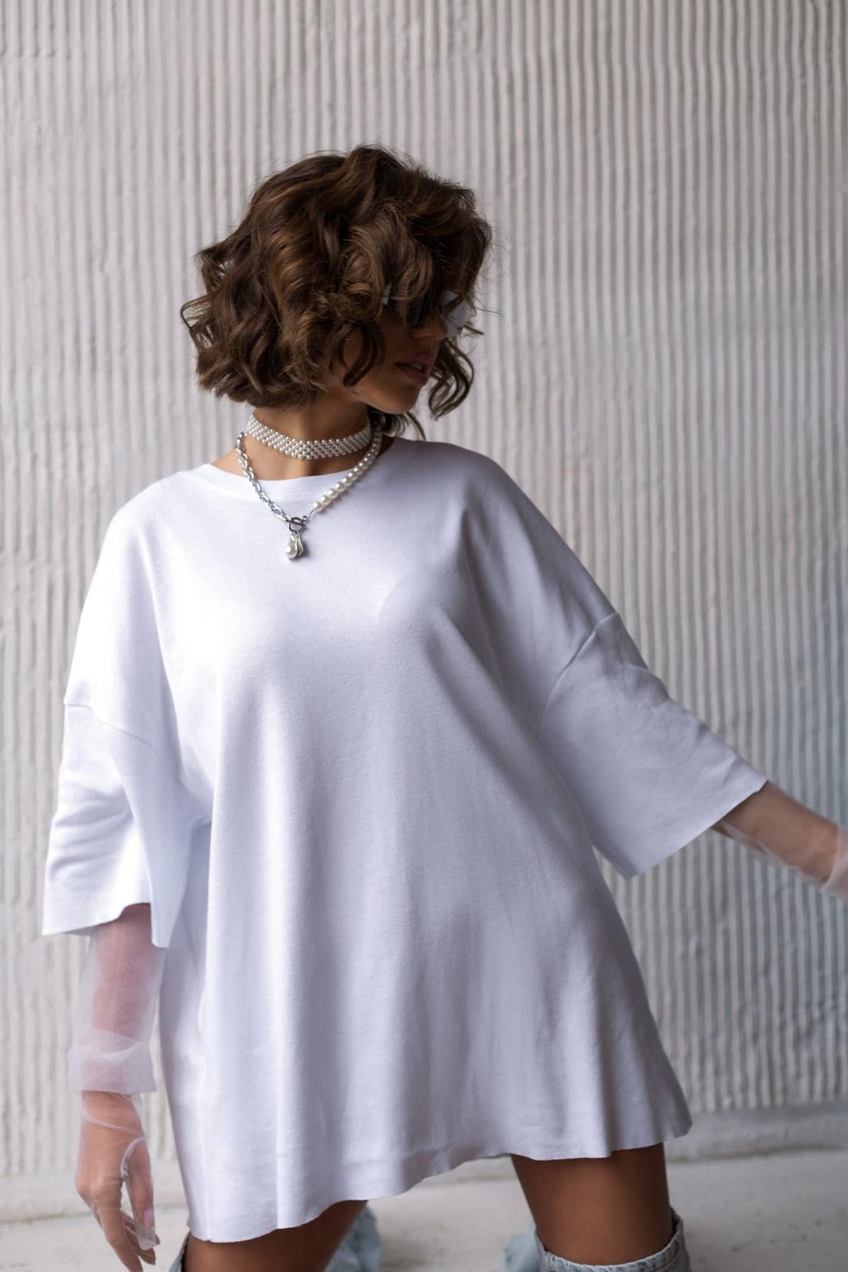 ▽ Maiページ Mai Коллекция Taylor Oversize Белая футболка – купить по низким