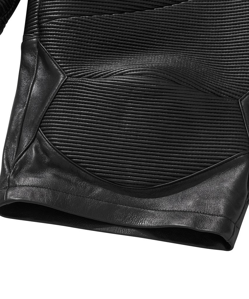 LIBERE Leather Biker Half Pants / Black