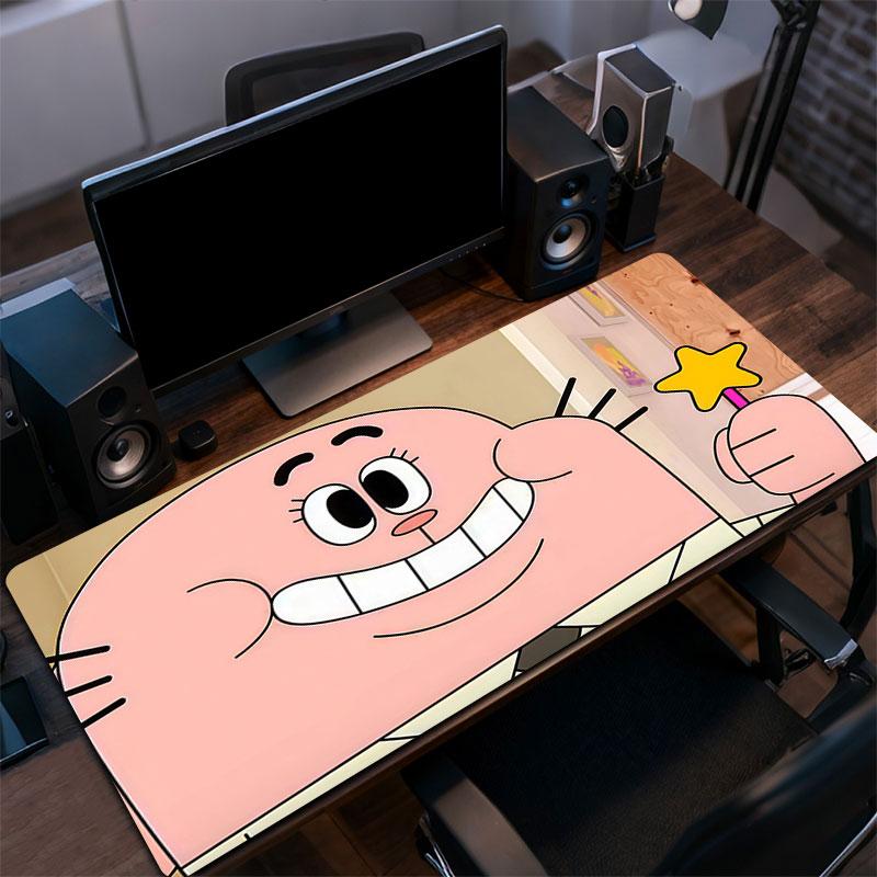 Richard Gumball Mouse Pad, Large Gaming Desk Mat, Non-slip XXL Mousepad for Laptop & Tablet, Mini PC Playmat with Stitched Edges
