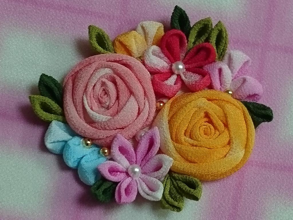 Zestaw 10 ciętych tkanin chirimen do Tsumami Zaiku Wzór w kratkę i gładki (Kolor Gradowany)