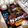 Custom Name Personalized Five Nights at Freddy's Print Carpet, Versatile Home Decor Rug, for Playroom, Apartment, Balcony, Entryway, Hallway Gift
