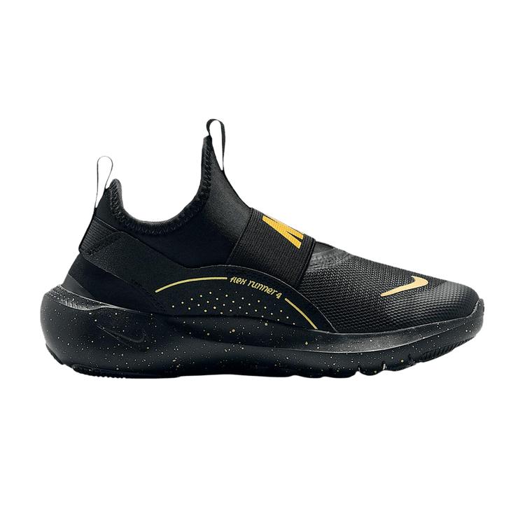 

Nike Кроссовки Flex Runner 4 GS Черный Металлик Золотой Детские IM6737-001 35.5