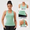Womens Seamless Sports Tank Top Quick-Dry Breathable Fitness Yoga Running Workout Crop